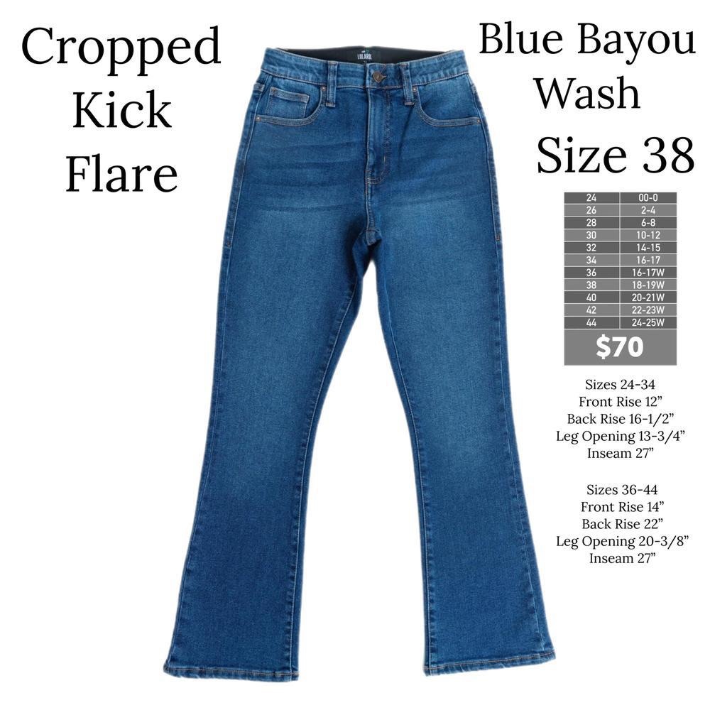 NEW! LulaRoe Denim kick flare in Blue Bayou